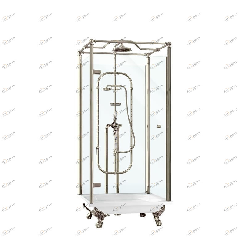 Свободностоящая душевая кабина Piccadily, никель [H404-ARC] Arcade Burlington ARC27, ARC42, ARCV25 NKL, ARC29, ARCE11 NKL