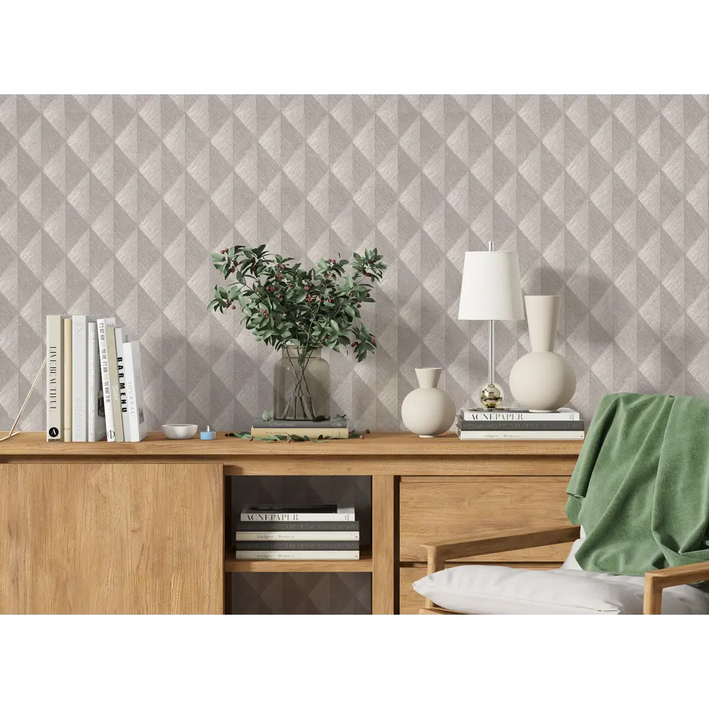 Обои флизелиновые Asc Wallpaper Trio коричневые 1.06 м 204263 STLM-2129461 - Вид №6