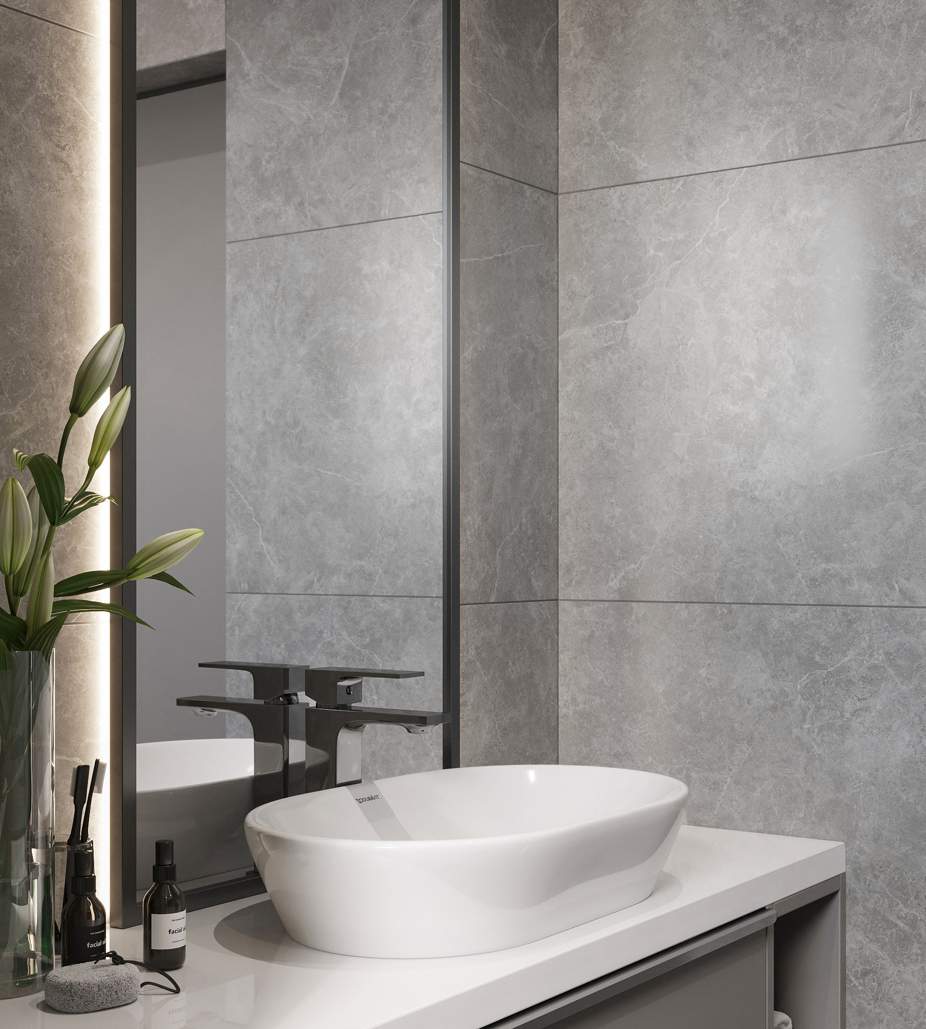 Керамогранит OVIEDO GRIS 60х120 Creanza SL1002-A  - Вид №2