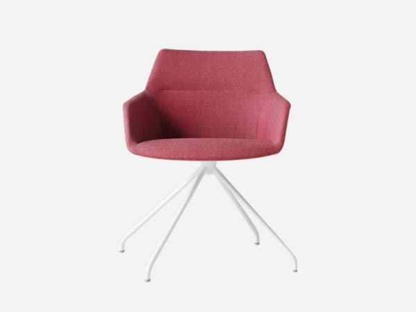 Тканевое вращающееся офисное кресло с подлокотниками на насесте INCLASS Dunas XS ARCH-00040280