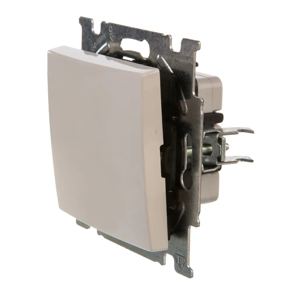 Выключатель проходной встраиваемый ABB Basic 55 1 клавиша, цвет белый Basic55 STLM-2139840 - Вид №2