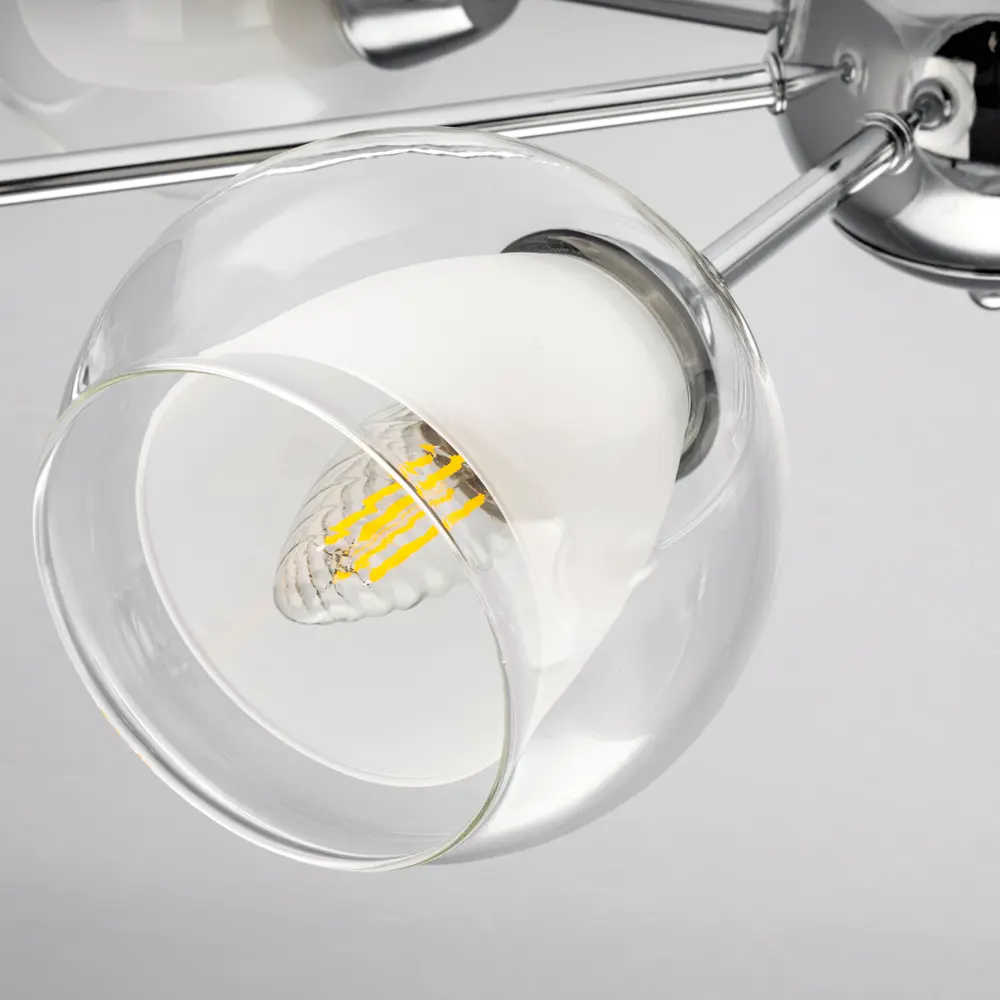 Люстра потолочная Ritter Parma 52517 2 8 ламп Е27 цвет хром STLM-2144045 - Вид №6