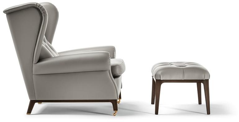 Poltrona Frau Стеганое кожаное кресло с подлокотниками La collezione - divani e poltrone sun-id-1475501 - Вид №5