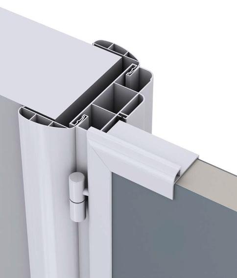 CONNECTICUT Распашная дверь из пвх покрыта hpl sun-id-1426021 - Вид №2