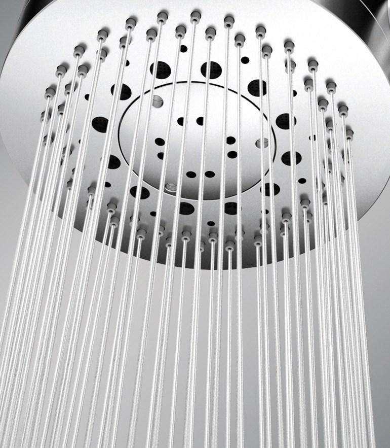 Bossini 3-х струйная душевая лейка в современном стиле Rondo H98218 - Вид №3