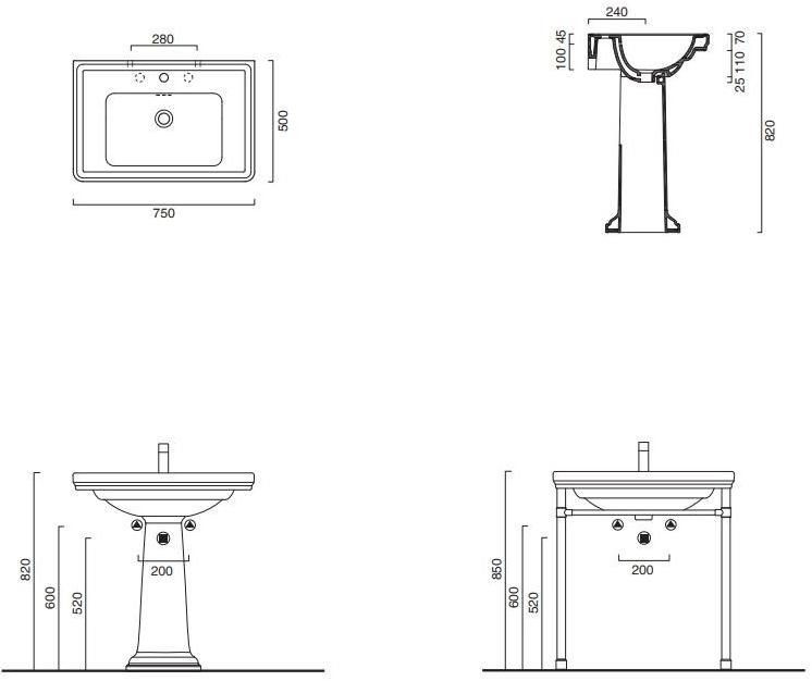 Накладная раковина на столешницу  овальная CERAMICA CATALANO Canova royal sun-id-1510191 - Вид №4
