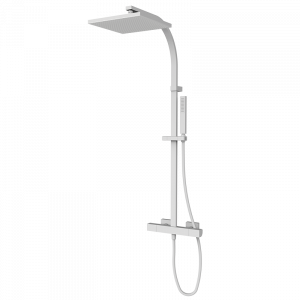 60448602 PREMIUM Белый душ термостатический с колонкой Белый GRB MIXERS
