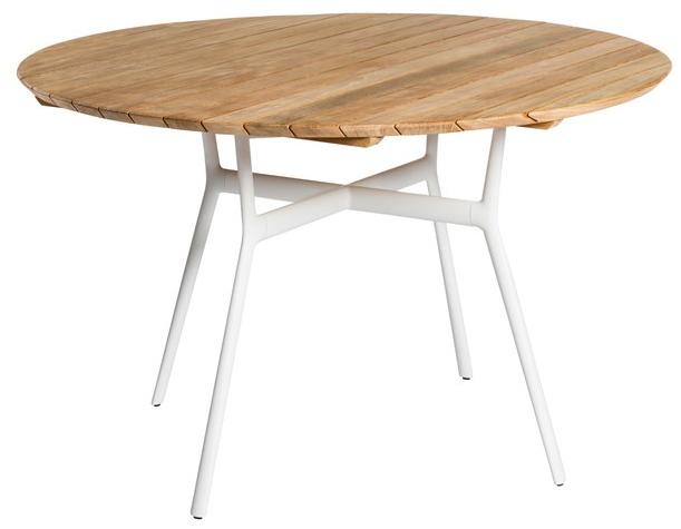 TRIBÙ Круглый садовый стол из алюминия и дерева Branch 07661t/07660t - Вид №4