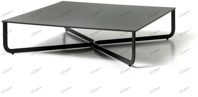 Diemme Низкий квадратный журнальный столик с верхом из hpl sun-id-1483198