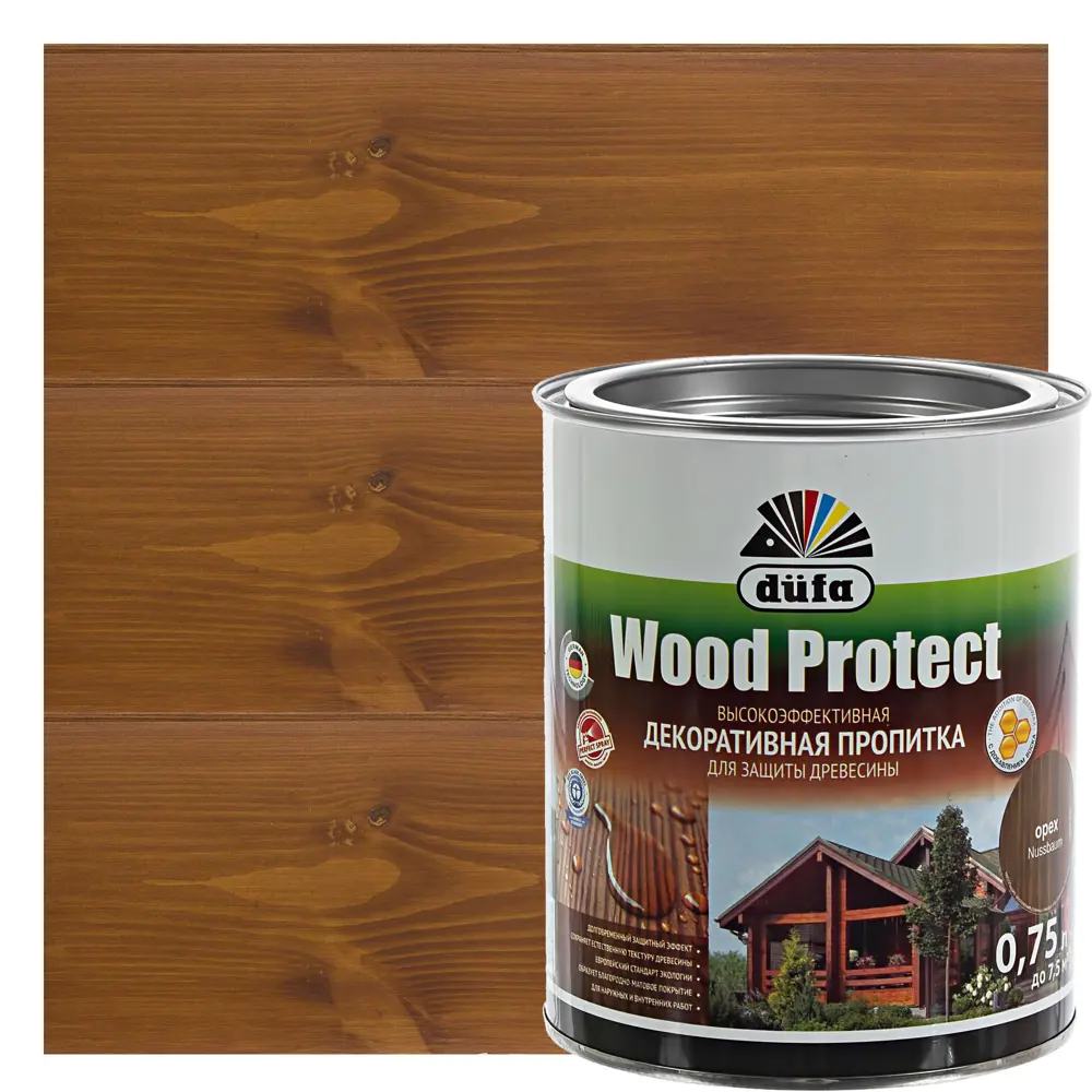 Dufa Wood Protect - антисептик для дерева с защитой от влаги и УФ-лучей 14724413 STLM-0005068