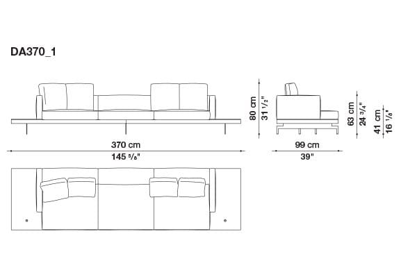 3-местный тканевый диван B&B Italia док ARCH-00033457 - Вид №180