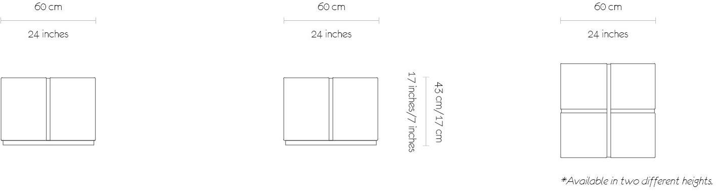MORADA Квадратный кожаный журнальный столик  Dono ct  - Вид №3