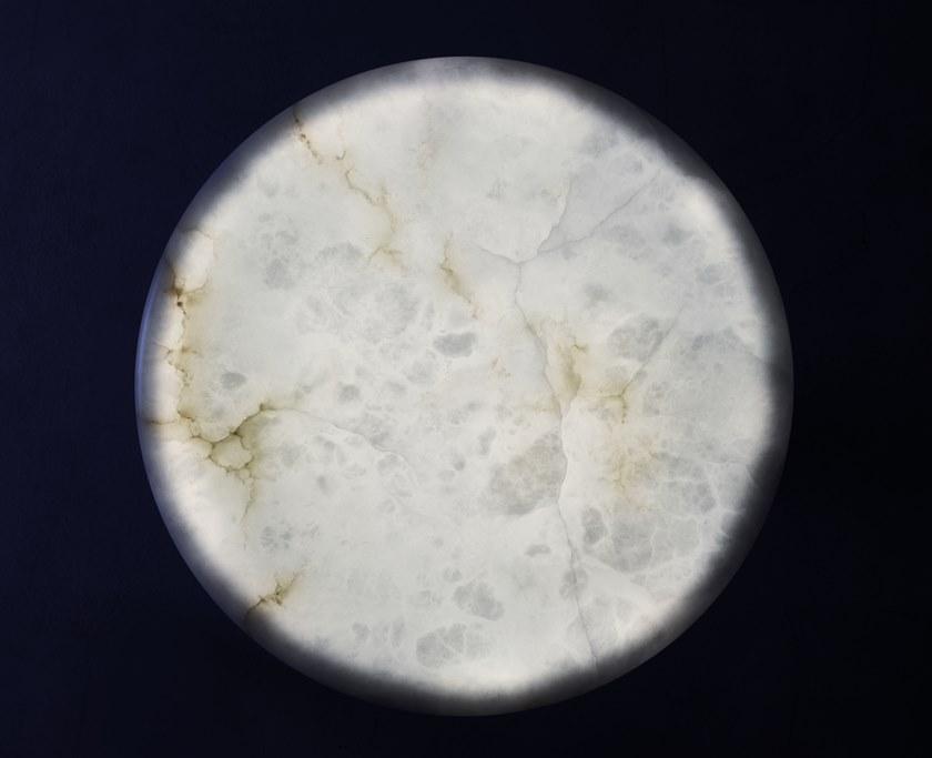 edra Стол с алебастровой столешницей и металлическим основанием  Flm010/020/030  - Вид №3