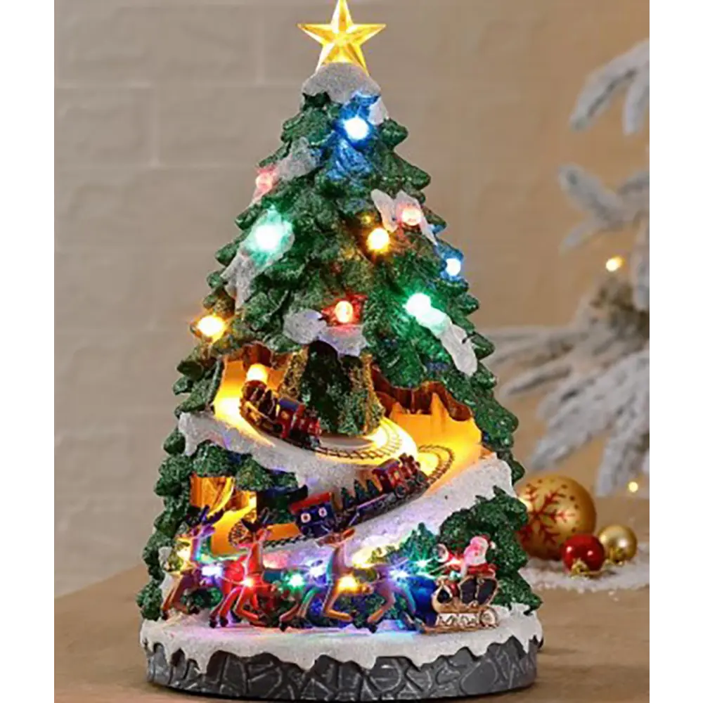 Рождественская деревня KREAFORTA Елка с поездом STLM-2188024