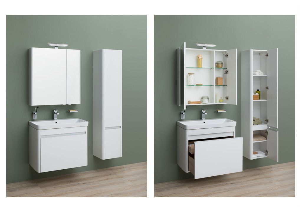 Мебель для ванной Aquanet Вилора 80 белый 00203634 - Вид №4