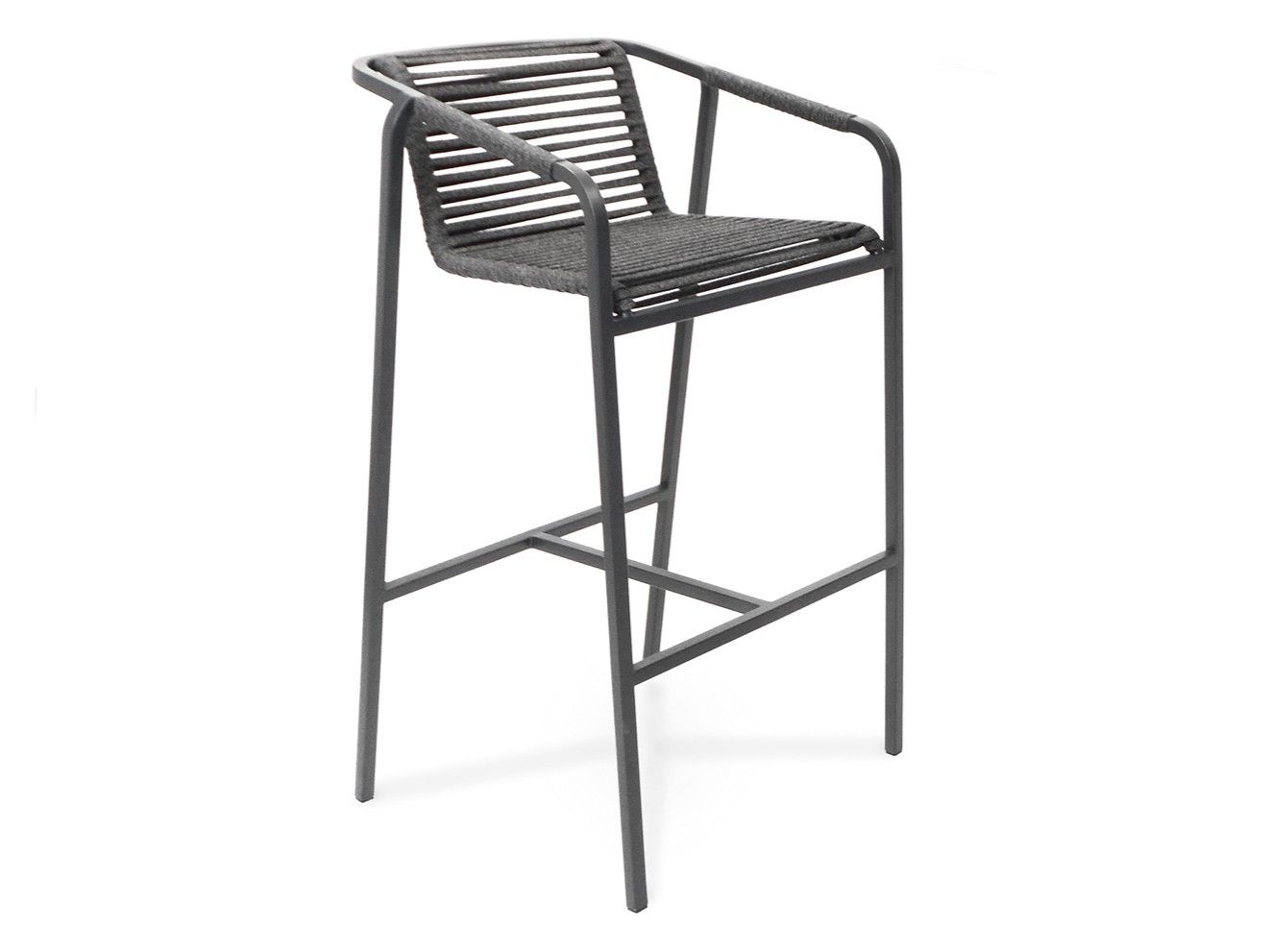 Садовый стул из ткани и нержавеющей стали FISCHER MÖBEL Люкс ARCH-00087272