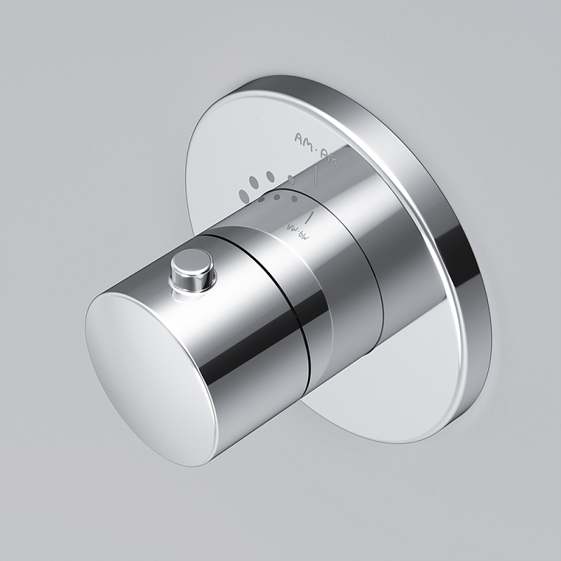 F0800200 Запирающий вентиль монтируемый в стену хром шт. AM.PM  - Вид №3
