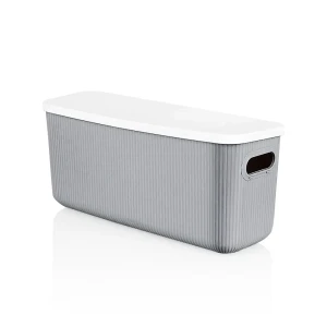 Корзинка для хранения Shell 6.6 л 13x37.4x16.4 см цвет серый 89385375 STLM-2111111