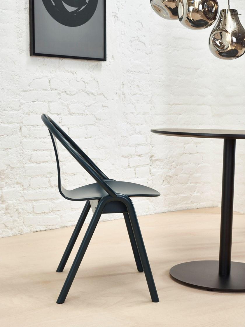 TON Штабелируемый деревянный стул с подлокотниками Again 311 005 - Вид №5