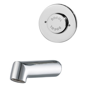 17165006 Смеситель для ванной настенный высокого/низкого давления 85 мм PressMatic Docol ANTIVANDALISMO