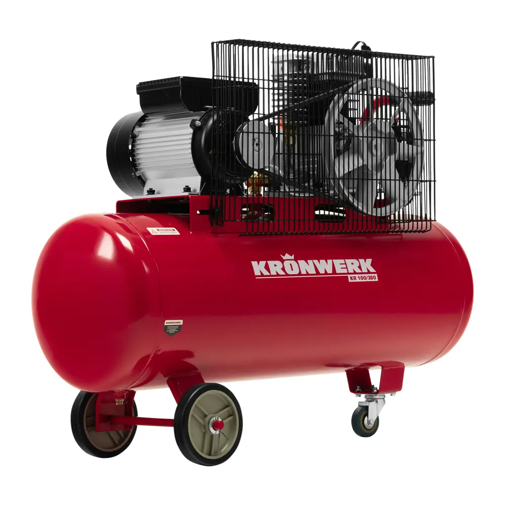 Компрессор сетевой ременной масляный Kronwerk 58106, 100 л 380 л/мин STLM-2196351 - Вид №1