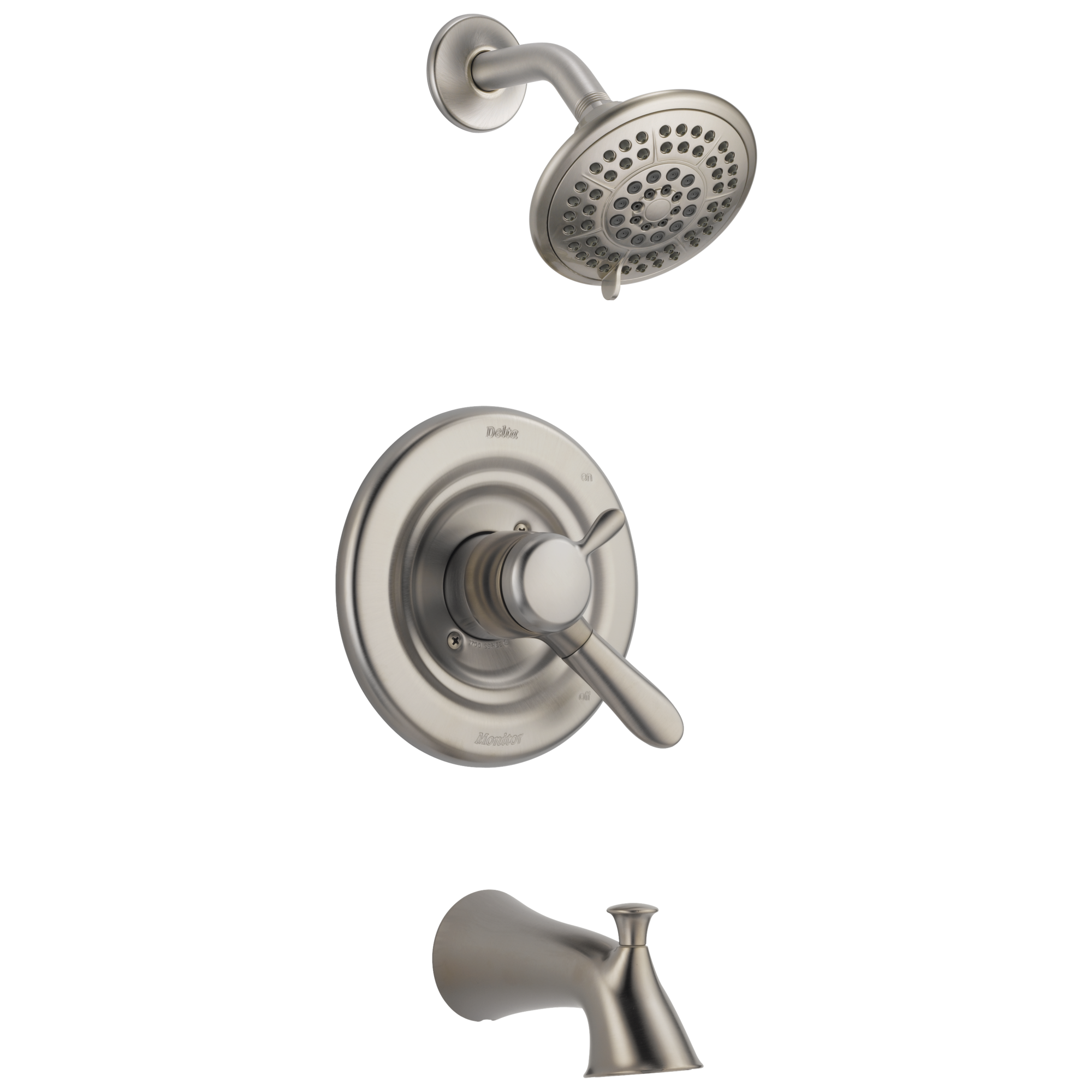 T17438-SS Для ванны и душа Monitor® 17 Series Delta Faucet Lahara Нержавеющая сталь 