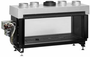 Metalfire Двусторонний закрытый газовый камин Avenue