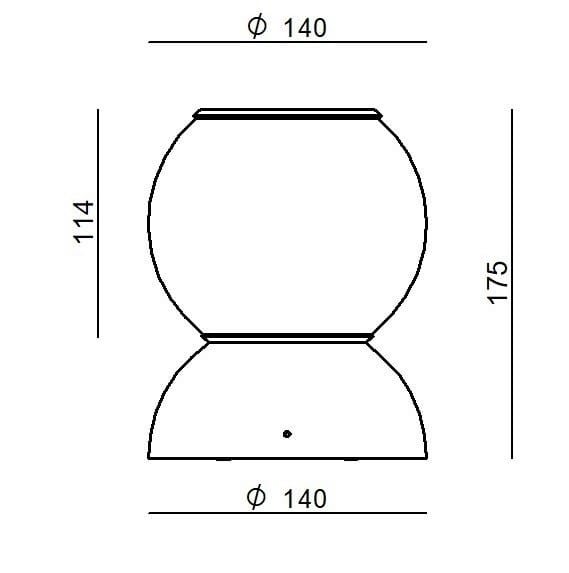 Металлический настенный светильник / потолочный светильник Stilnovo Gravitino 541 ARCH-00007852 - Вид №4