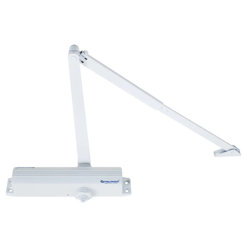 Доводчик дверной 10600 BC/DA максимальная нагрузка 85 кг цвет белый PALLADIUM STLM-2072818