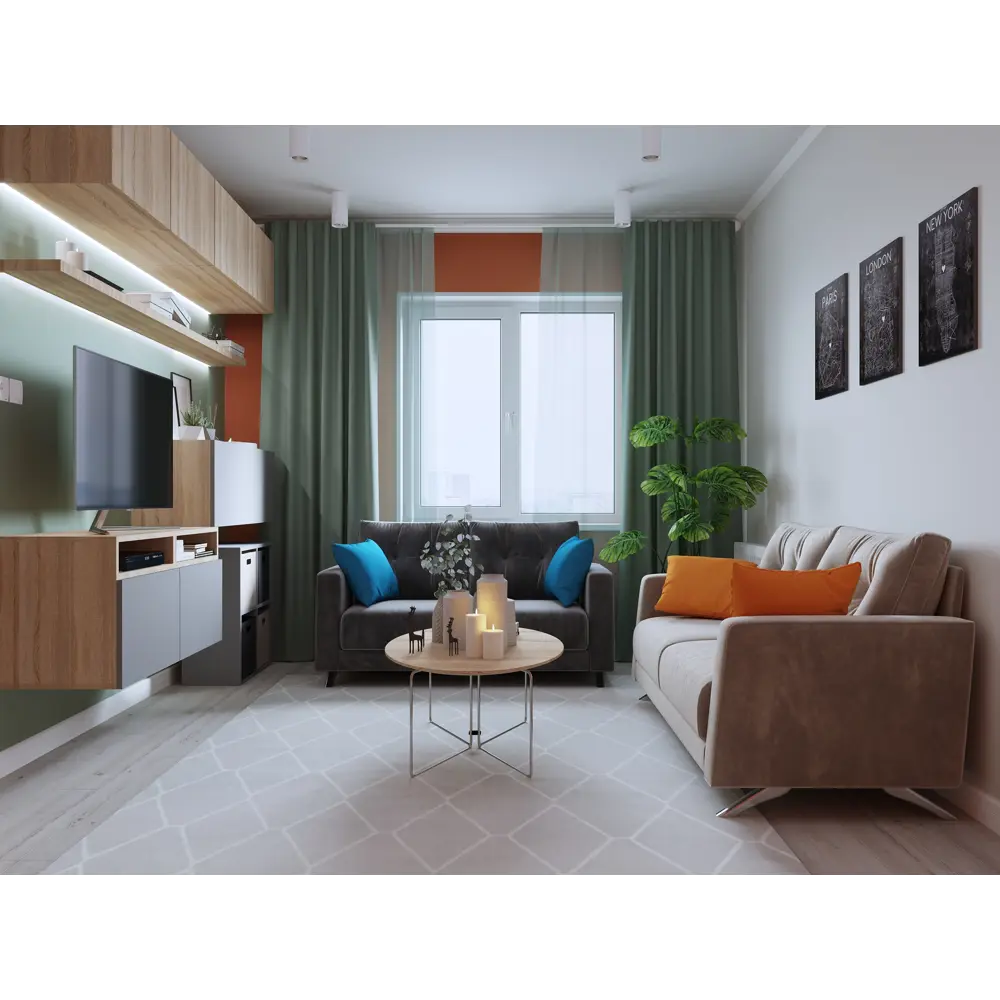 Штора на ленте «Прованс» 145х260 см цвет зелёный ВАСИЛИСА STLM-2065047 - Вид №3