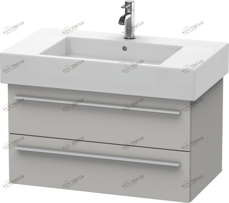 XL635200707 Тумбочка подвесная X-Large #XL6352 800 x 468 мм Бетонно-серый матовый декор Duravit