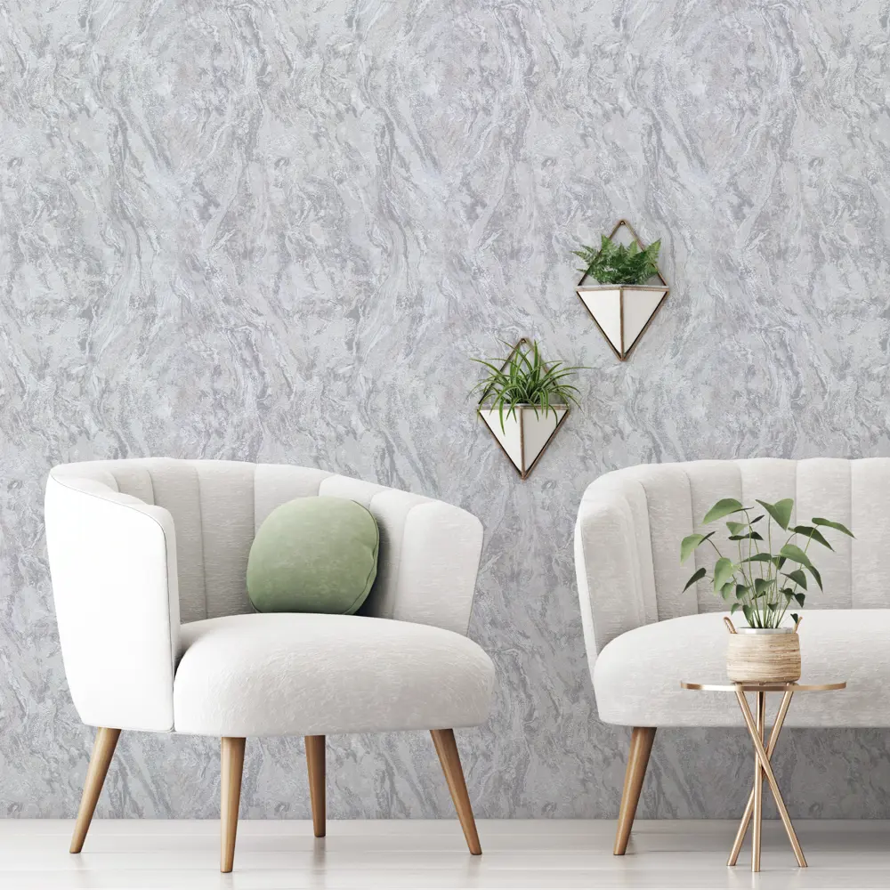 Обои виниловые Palitra Home Протект-Грация серые 0.53 м HC11064-41a STLM-2055977 - Вид №4