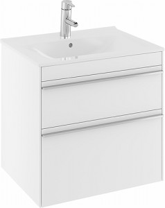 42642 Комплект мебели IFO Sense, тонкий умывальник, с двумя ящиками, Ш = 600 мм, Ш1 = 610 мм, белый
