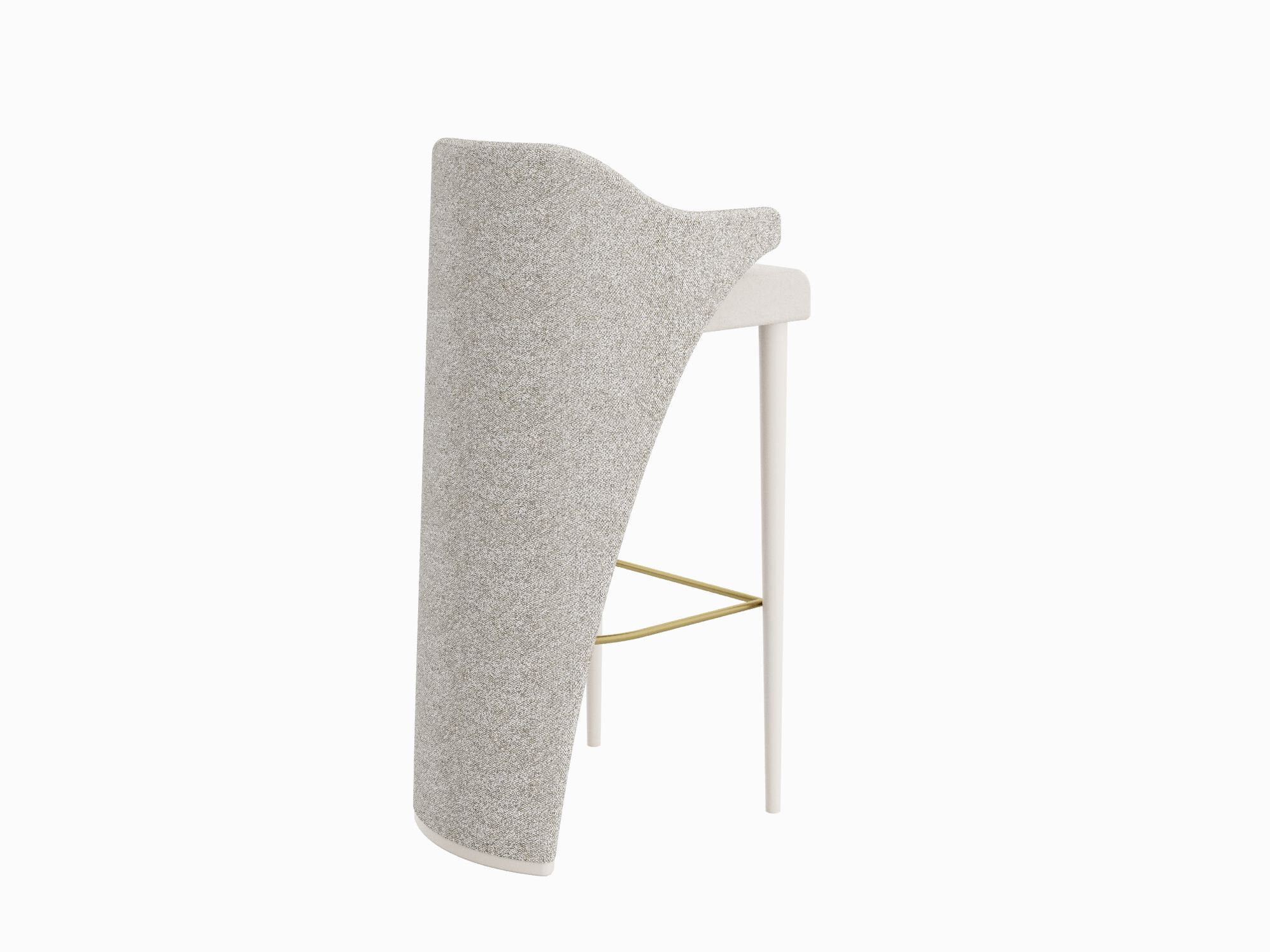 Тканевый барный стул с подставкой для ног Casa Magna MARILYN ARCH-00034287 - Вид №2