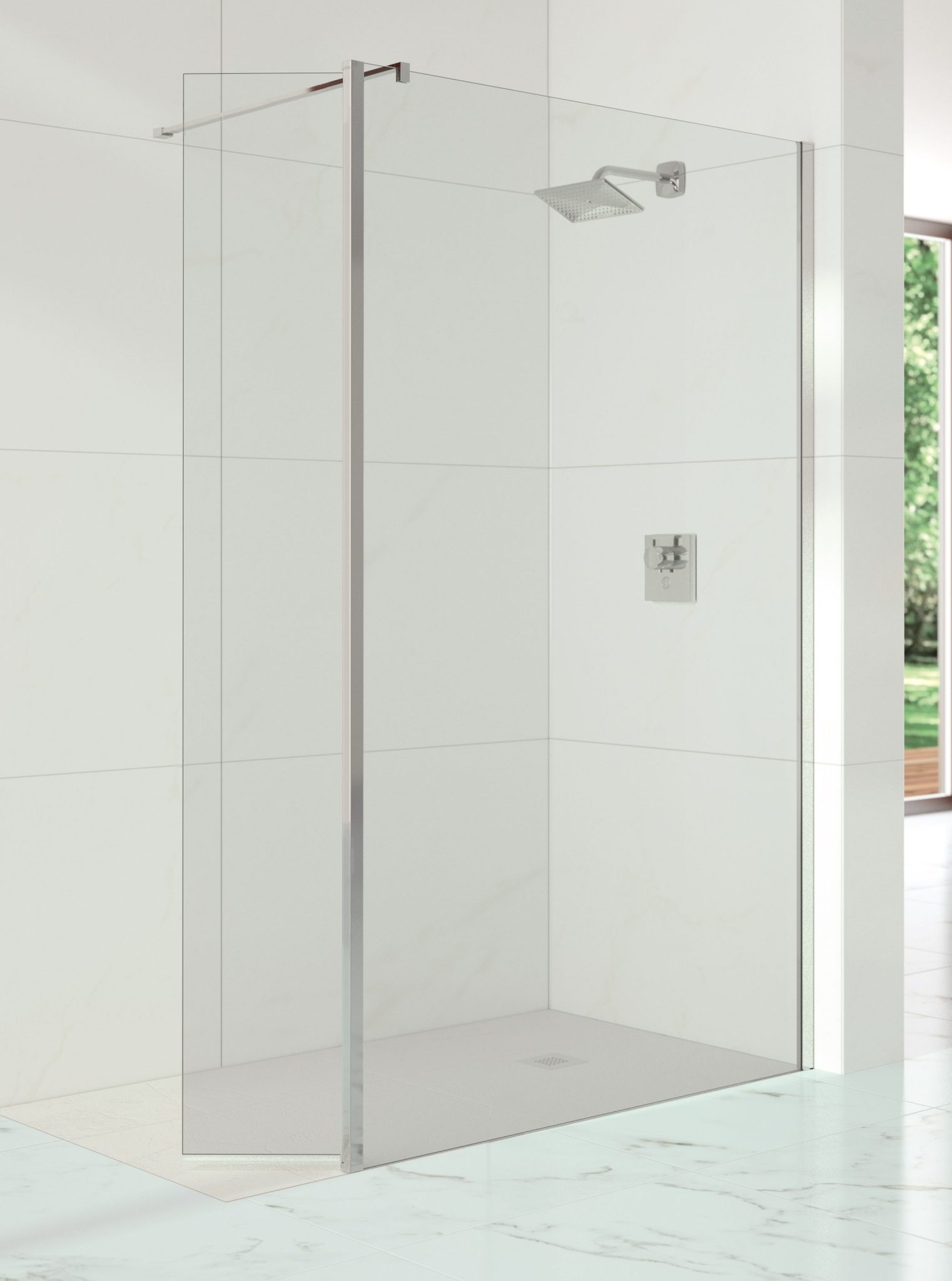 Душевая перегородка S10SW1400 Merlyn 10 Series Хромированный - Вид №2