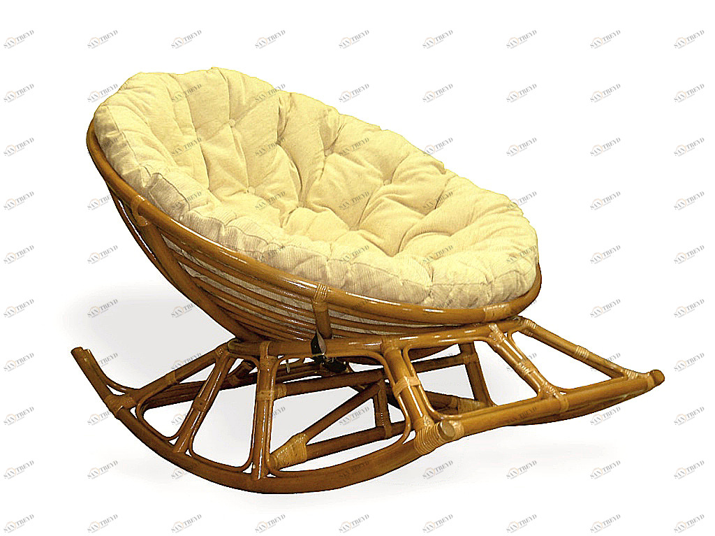 Кресло-качалка бежевое Hemisphere ЭКО ДИЗАЙН ПЛЕТЕНАЯ 009710 Бежевый 