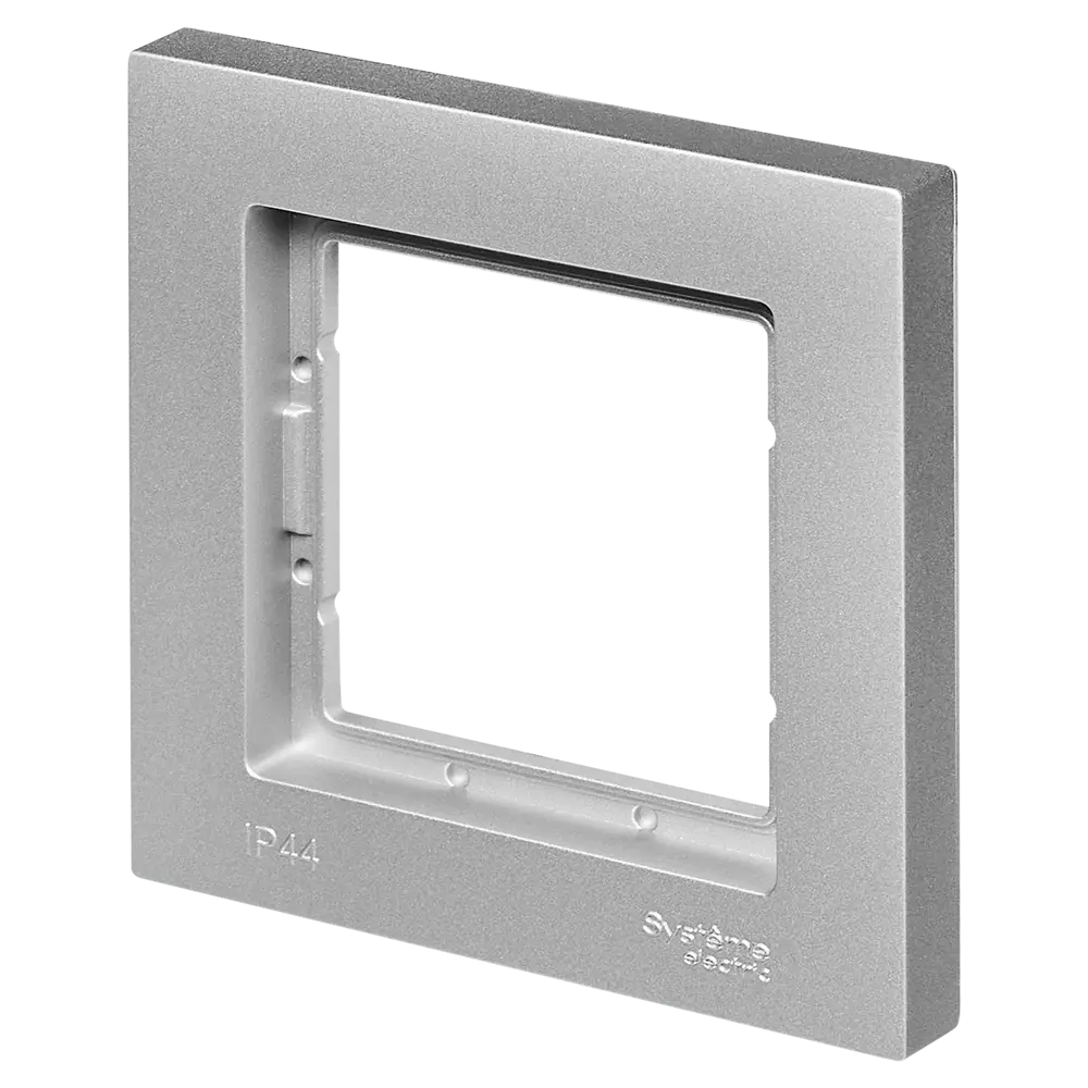 Рамка Systeme Electric AtlasDesign Aqua 1 пост цвет алюминий STLM-2021076 - Вид №1