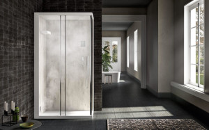 Угловая многофункциональная душевая кабина с турецкой баней