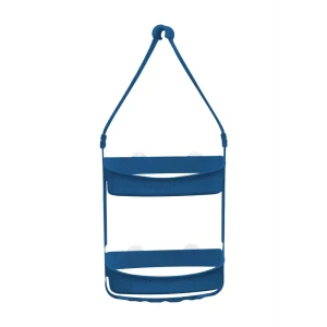 Полка для ванной прямоугольная Raindrops W5682-B двухъярусная 31 см цвет синий