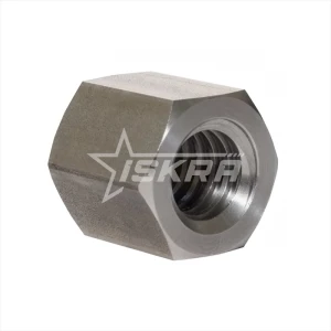 IS465 Гайка трапецеидальная шестигранная d=20 мм, шаг резьбы 8 мм (прав. резьба), SKM 20-8-D ISKRA