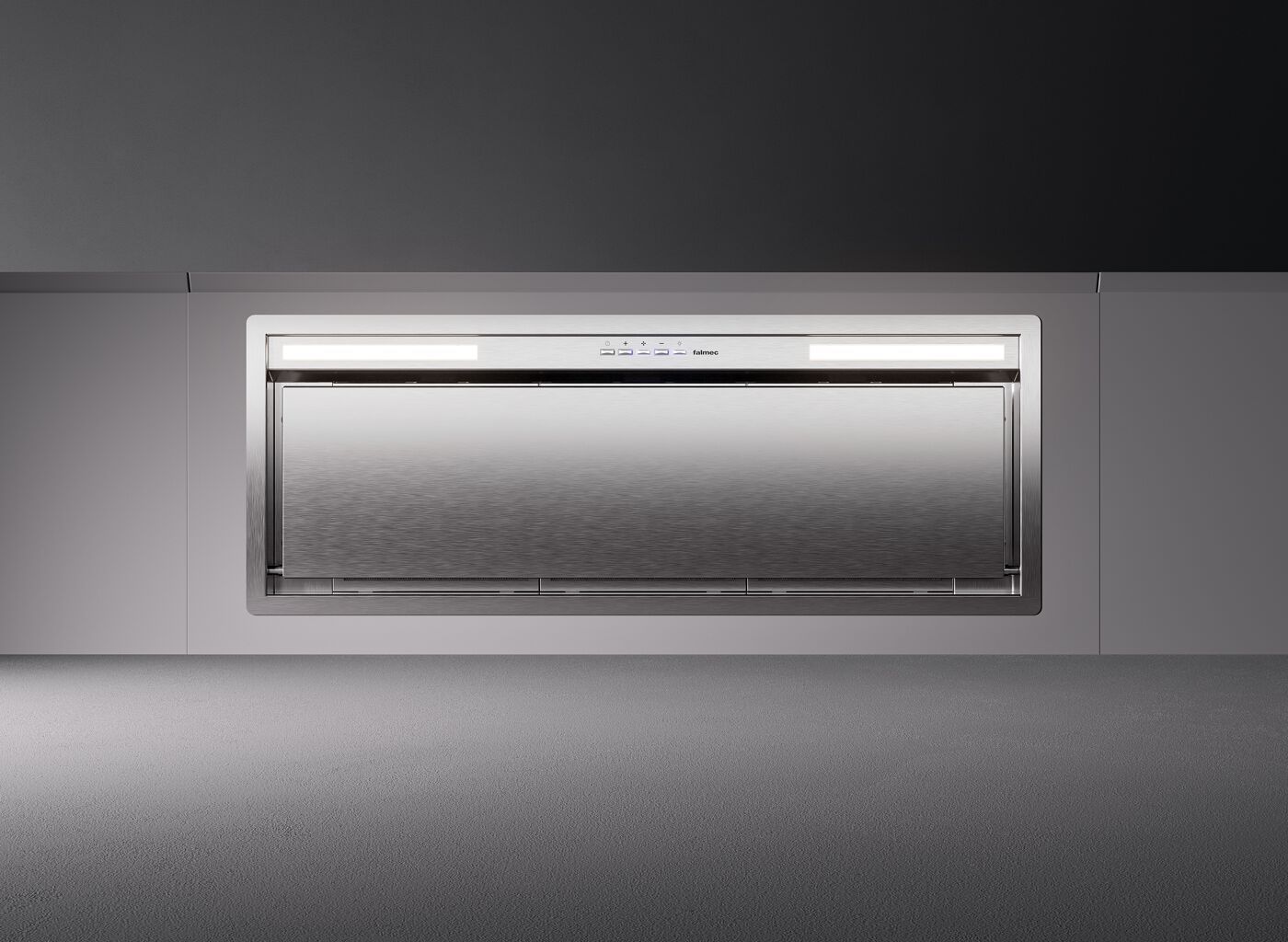 Вытяжка из нержавеющей стали с утопленным всасыванием по периметру Falmec дизайн ARCH-00064709 - Вид №1