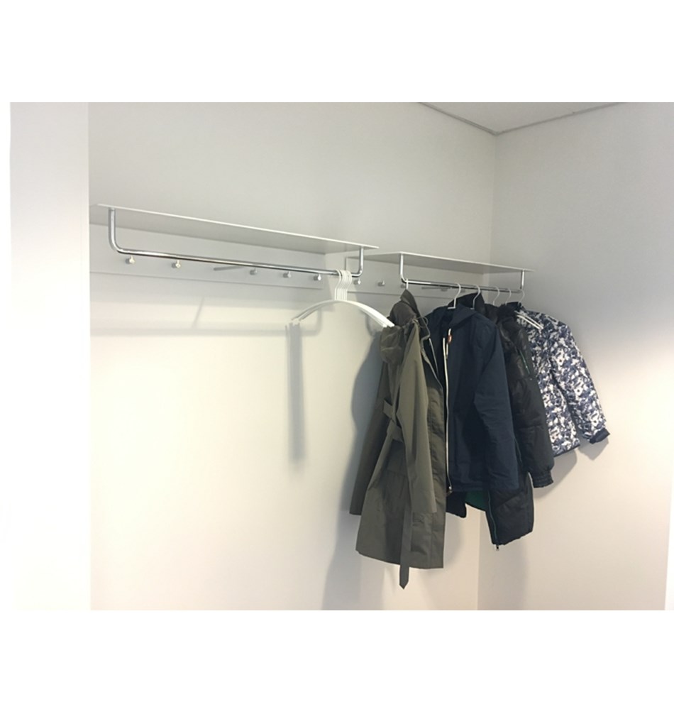 FROST Вешалка для верхней одежды UNU 1000 » белая / полированная Алюминий / нержавеющая сталь Белый / полированный U4017-W  - Вид №6