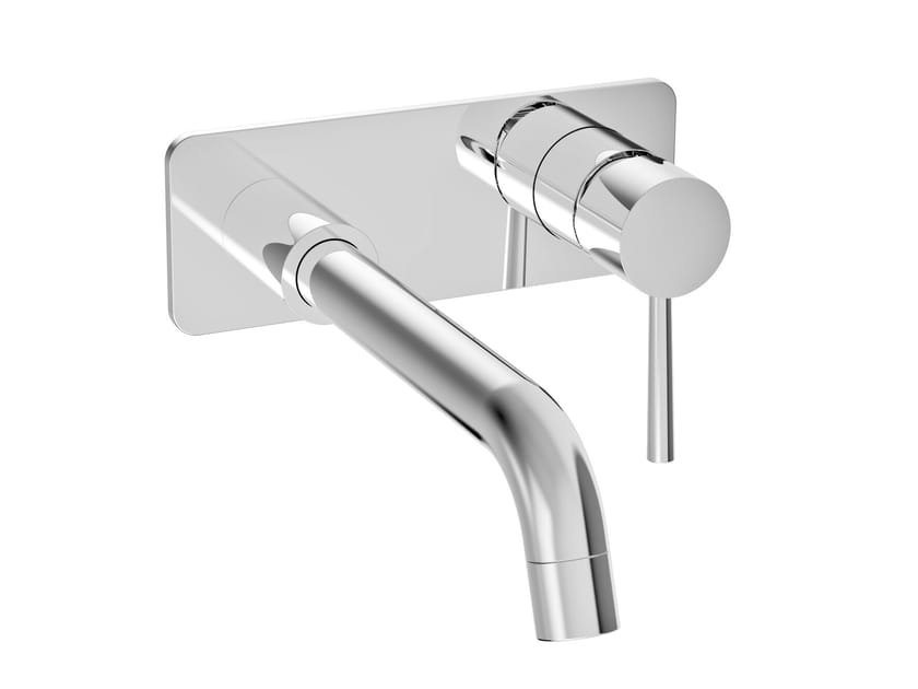 Настенный смеситель для раковины с 2 отверстиями и пластиной BARIL Zip B66 ARCH-00008538