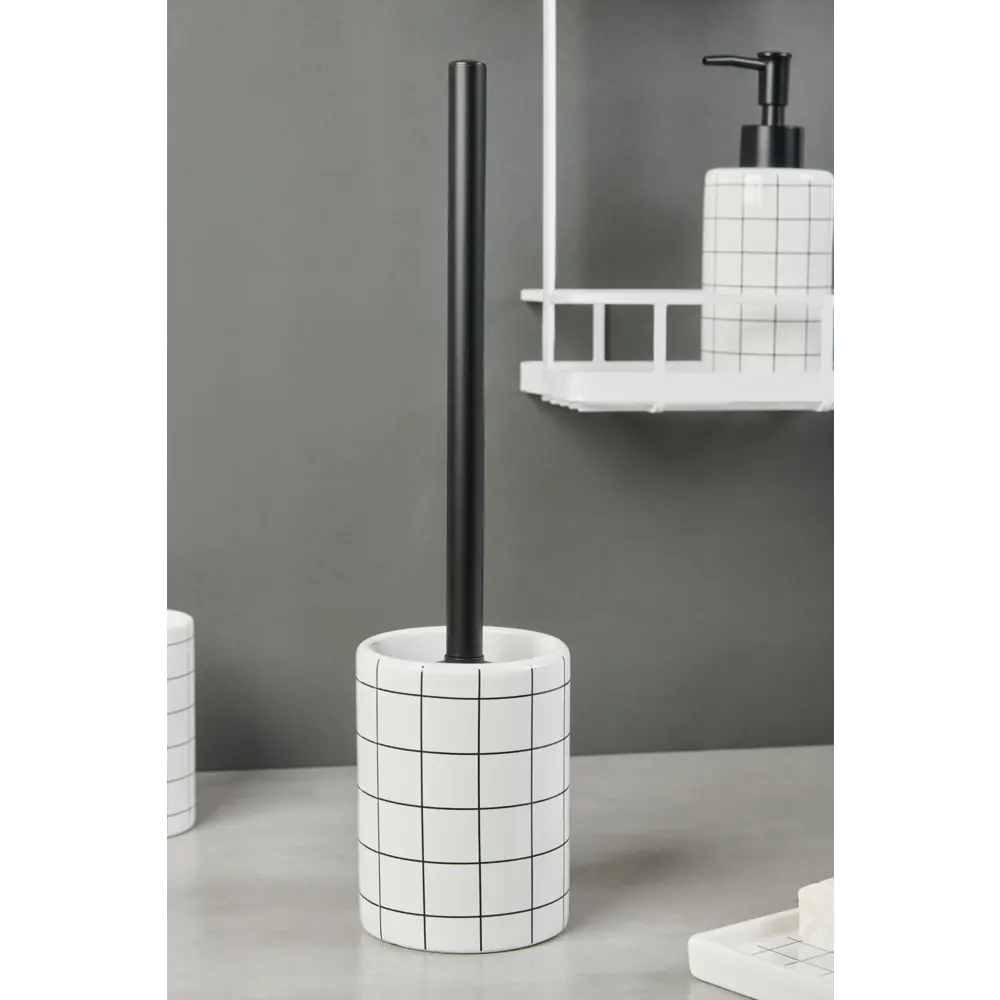 Ёршик для унитаза Vidage La Scuola цвет белый чёрный STLM-2033605 - Вид №2