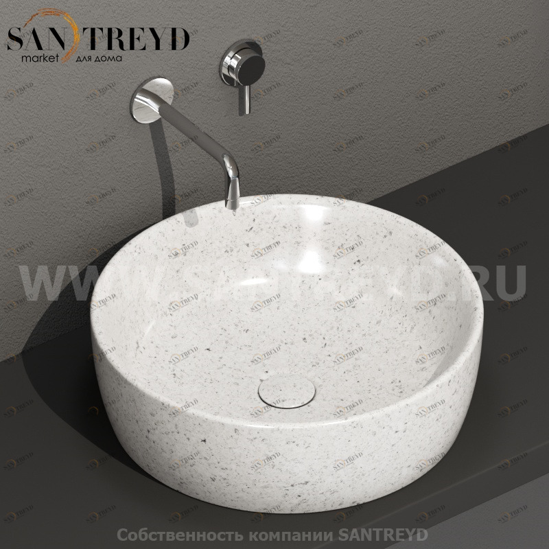 GE048GG Накладная раковина на столешницу  круглая Ceramica Globo GENESIS
