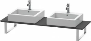 XL045C04949 X-Large Консоль для накладных раковин и встраиваемых умывальников Графит матовый, декор