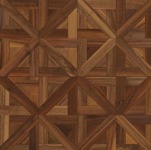 Модульный паркет Da Vinci Plat Орех Европейский (Грецкий) Натур (Гладкая) 510х510 мм 2600600716 - Вид №1