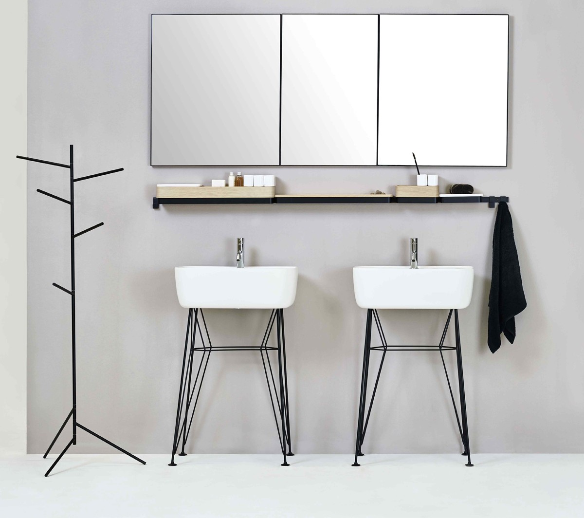 Ex.T ROW 45 Зеркало с черной рамой EXSPROW45NE  - Вид №3