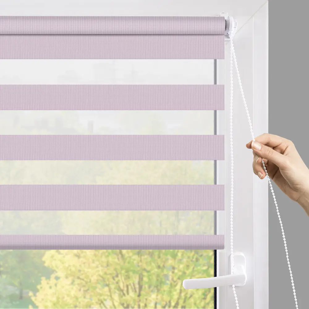 Рулонная штора день-ночь MIAMOZA Петер 70x160 см сиреневая 89411365 STLM-1563933 - Вид №5