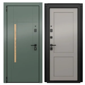 Дверь входная металлическая Грин Классик 95x205 см левая шелк грейдж